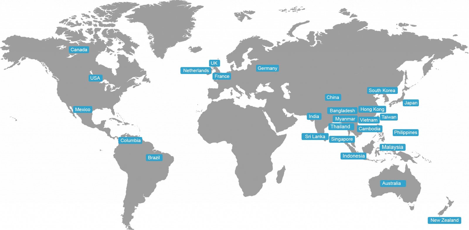 Global Coverage Map